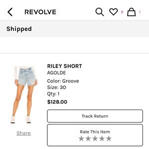 Agolde Riley Short, Groove wash